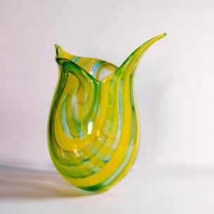 Colourful Art Glass Vase