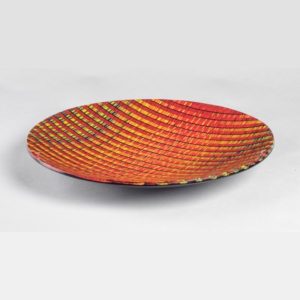 Glass Round Bowl ‘Stringer Bowl’ By Charles Sharpe