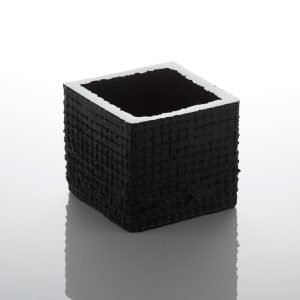 Small Black Sculpture Deborah Timperley Glass