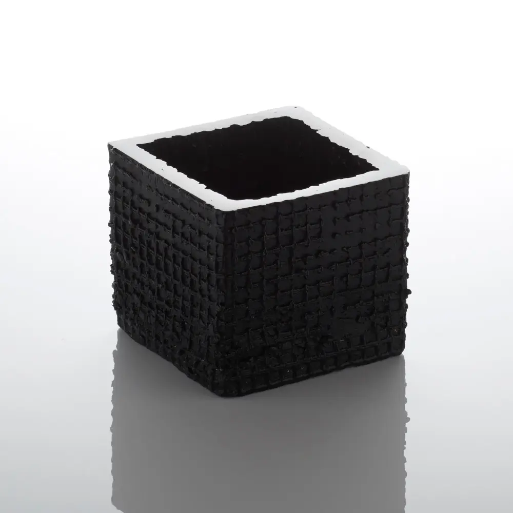 Small Black Sculpture Deborah Timperley Glass