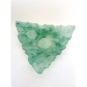 Triangular Glass Platters