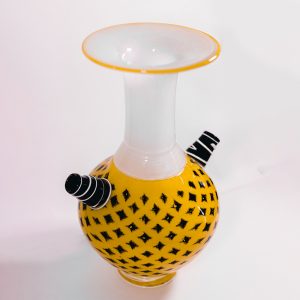 Yellow Glass Ornament