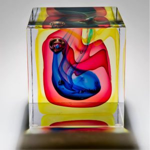 Abstract Glass Art Sculpture