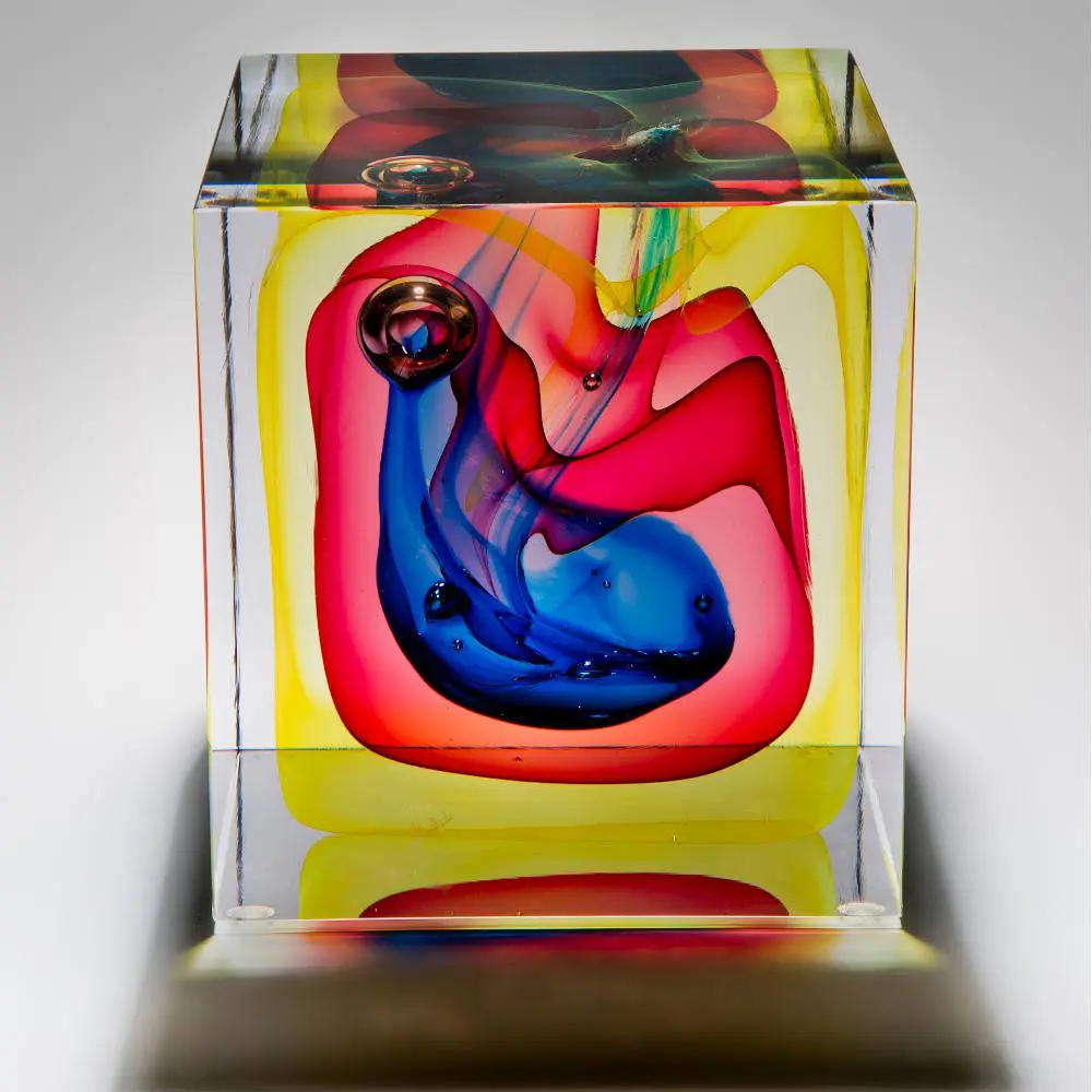 Abstract Glass Art Sculpture