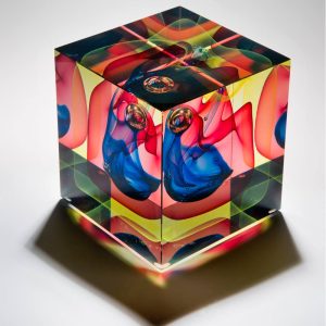 Abstract Glass Art Sculpture