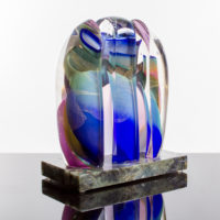 Abstract Glass Artwork Sculpture