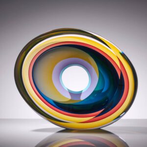 Contemporary Abstract Glass Sculpture
