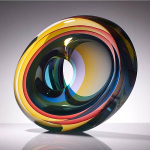 Contemporary Abstract Glass Sculpture