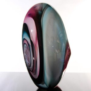 Modern Abstract Glass Sculpture