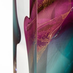 Modern Abstract Glass Sculpture
