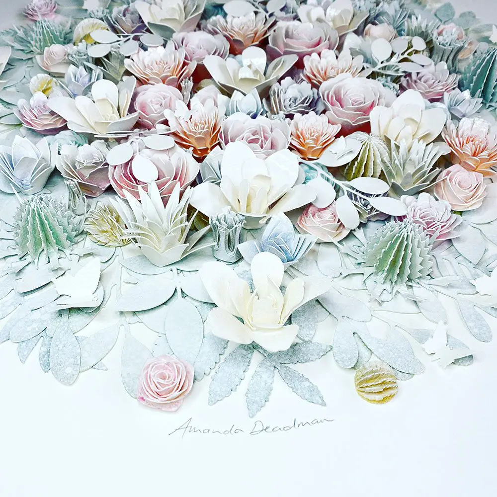 3D Paper Sculpture ‘Hope On A Summer Breeze’ by Amanda Deadman Art - Image 4
