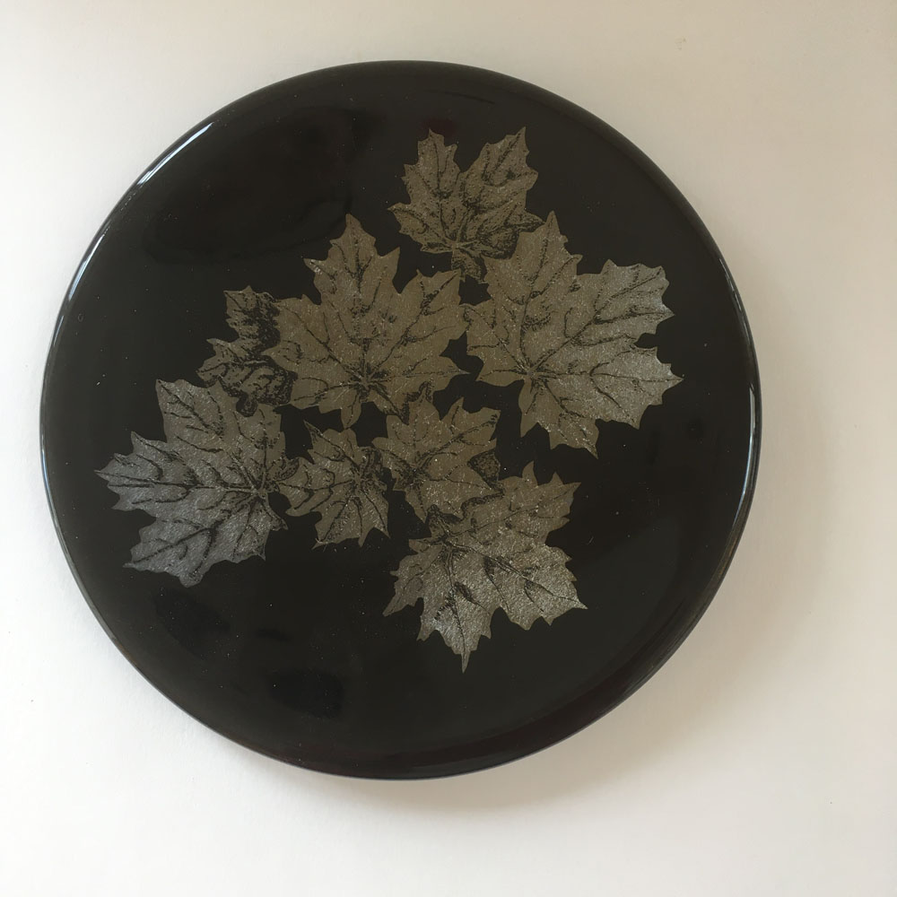 Iridescent Glass Plate