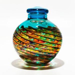 Colourful Art Glass Vessel