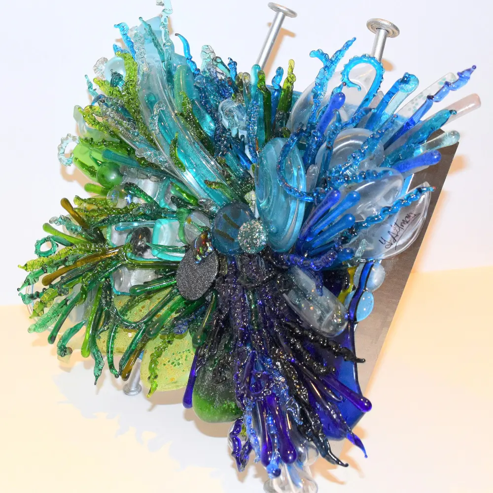 Fused Glass Sculpture Janine Altman Glass
