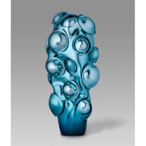 Turquoise Glass Sculpture by Remigijus Kriukas Glass Artist