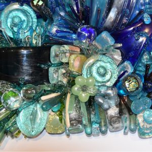 Water inspired sculpture by Janine Altman Glass