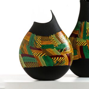 Decorative Glass Vase Gianluca Vidal Glass Artist