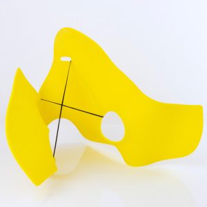 Yellow Glass Art by Lisa Pettibone