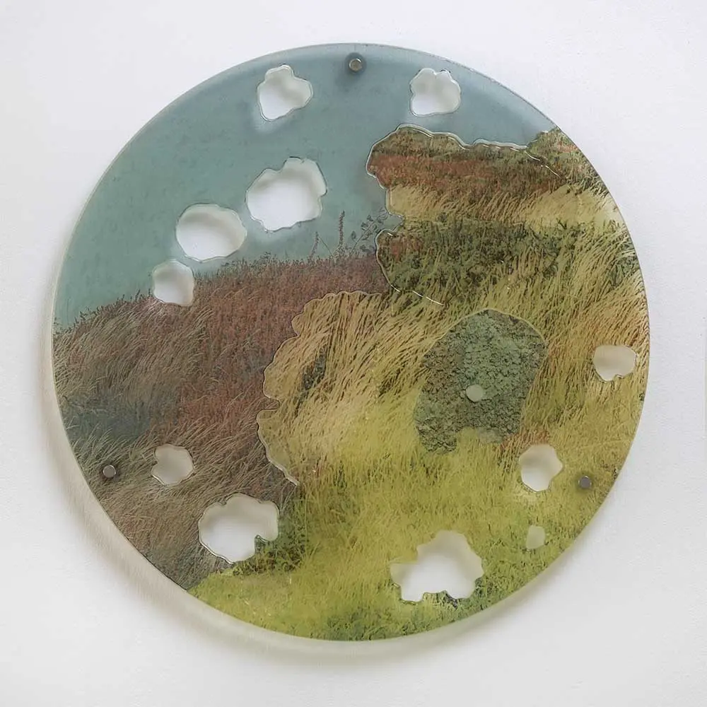 Glass Disc Art ‘Tregeseal’ by Susan Kinley - Image 3