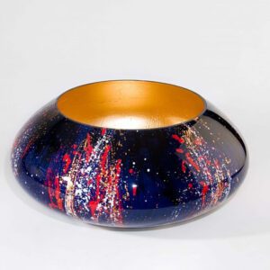 Large Glass Art Bowl