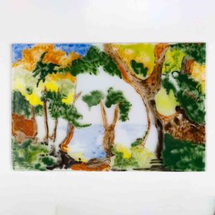 Abstract Fused Glass Pictures