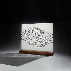 White Glass Sculptures