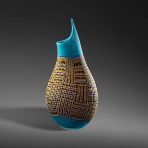 Tall Vase For Centerpiece Gianluca Vidal Glass Artist