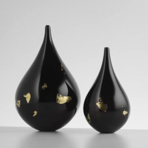 Black Glass Vessels Elin Isaksson Glass