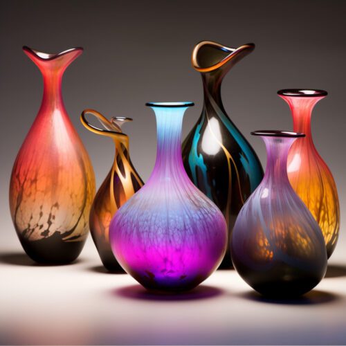 ancient glass inspired modern glass ai created