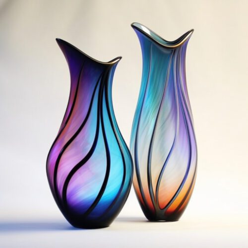 ancient glass inspired modern glass ai created