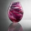 Cranberry Glass Vessel Roberta Mayson Glass Artist