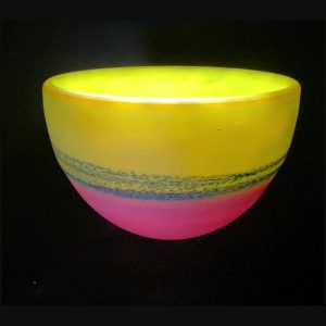 Decorative Glass Bowl Will Shakspeare Glass Artist