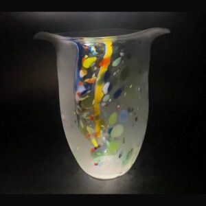 Handblown Vase Will Shakspeare Glass Artist