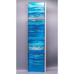 Aqua Glass Wall Panel Stephanie Else Glass Artist