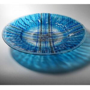Blue Decorative Bowl Teresa Chlapowski Glass Artist