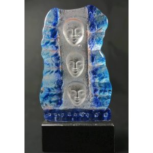 Sand Cast Glass Faces Teresa Chlapowski Glass Artist