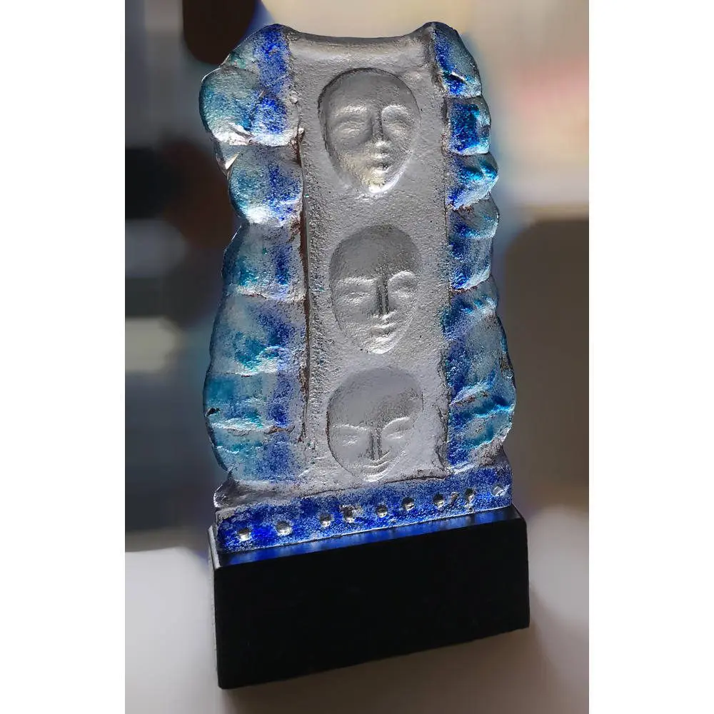 Sand Cast Glass Faces Teresa Chlapowski Glass Artist