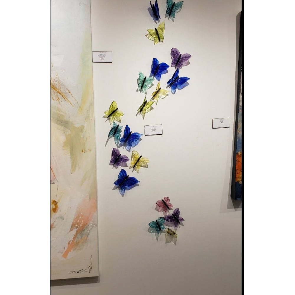 Glass Butterfly Wall Art by Tim McFadden Glass Artist