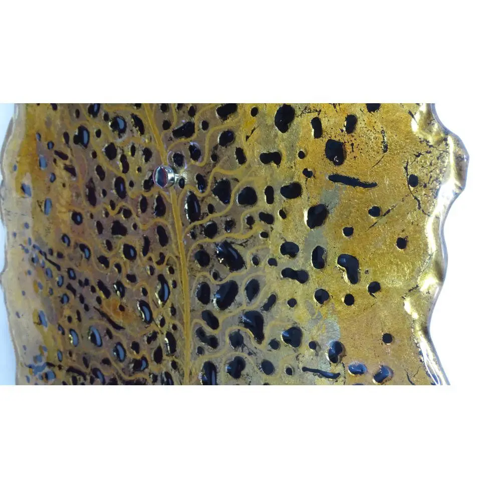 Glass Leaves 'All the Leaves are Brown…' by Lisa de Boer - Image 3