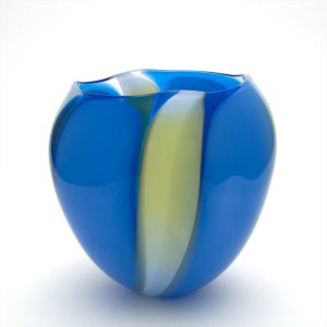 Glass Wave Vessel Neil Wilkin Glass Artist