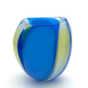 Glass Wave Vessel Neil Wilkin Glass Artist