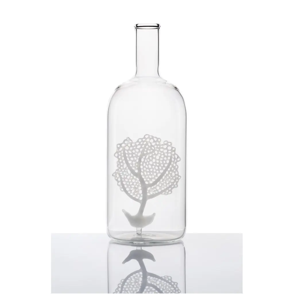Glass Coral 'White Fan Coral' by Elena Fleury Rojo Glass
