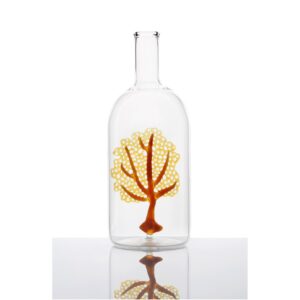 Glass Coral Vessel 'Amber Fan Coral' by Elena Fleury Rojo Glass