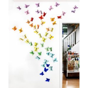 Glass Butterfly Wall Art
