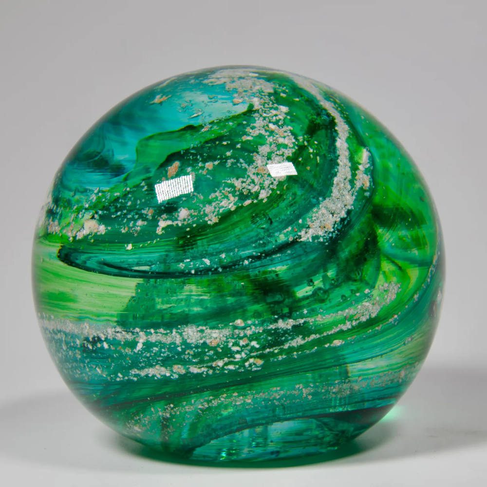 Ashes Paperweight Emerald