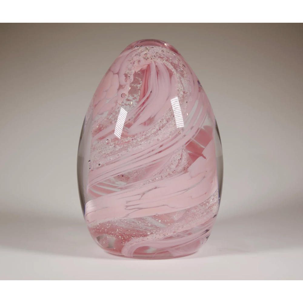 Ashes to Glass Paperweight Pink