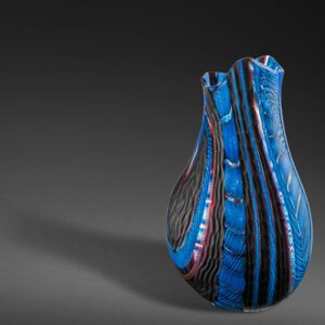 Blue Glass Vase Gianluca Vidal