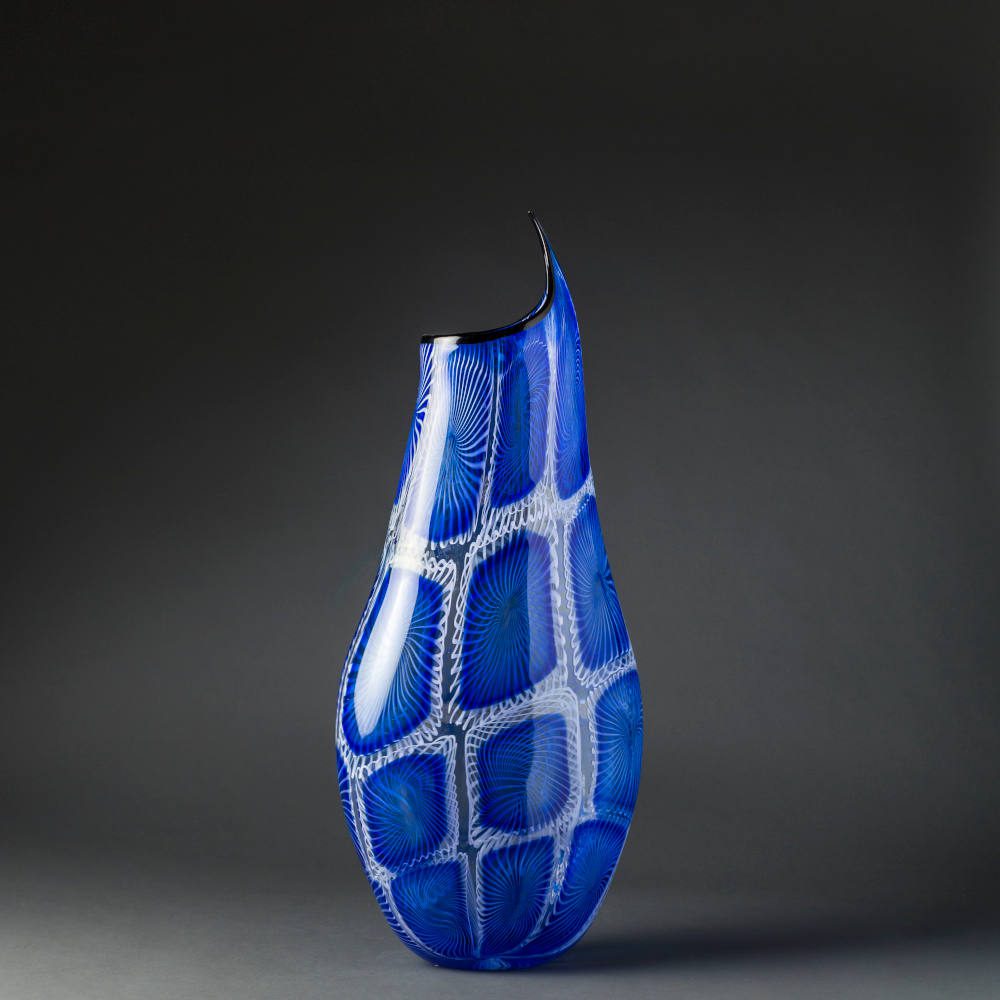Blue Vase Gianluca Vidal Glass