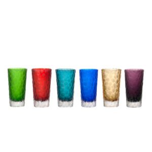 Coloured Drinking Glasses Caesar Crystal Bohemiae
