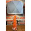 orange table lamp by stuart wiltshire glass